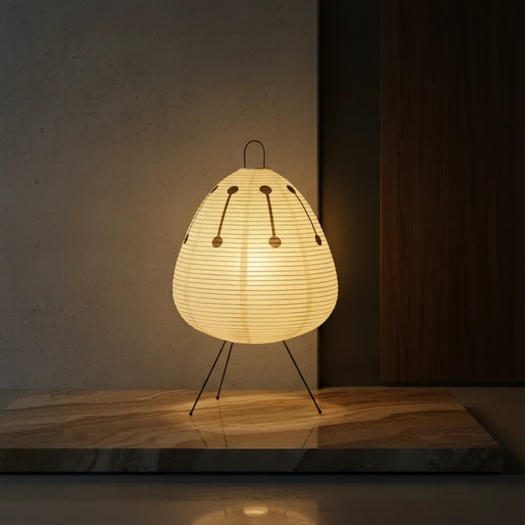Lampe en Papier Japonaise