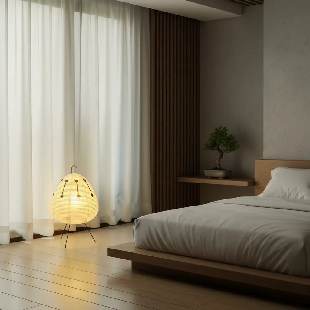 Lampe en Papier Japonaise