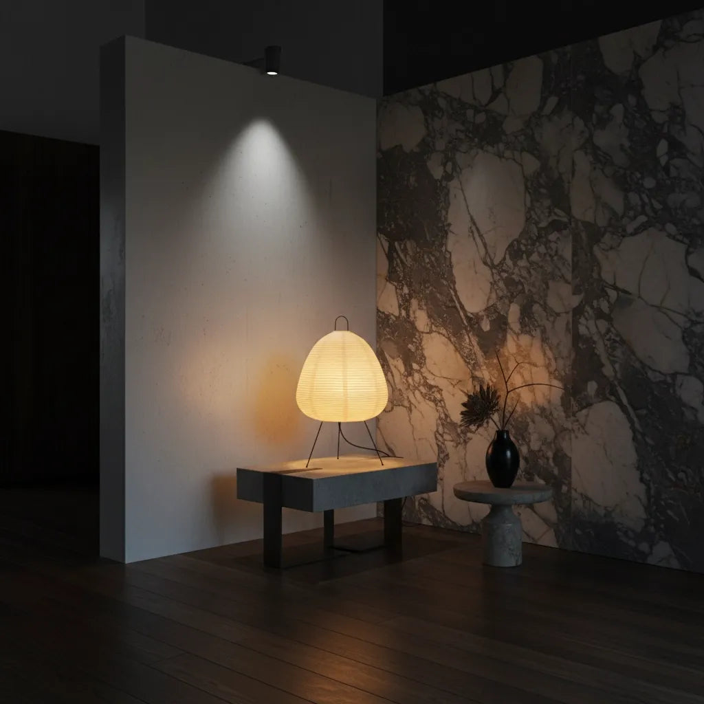 Lampe en Papier Japonaise