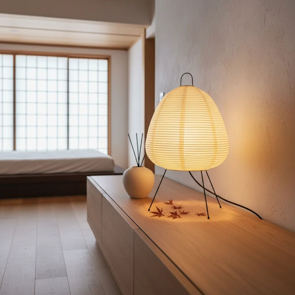 Lampe en Papier Japonaise