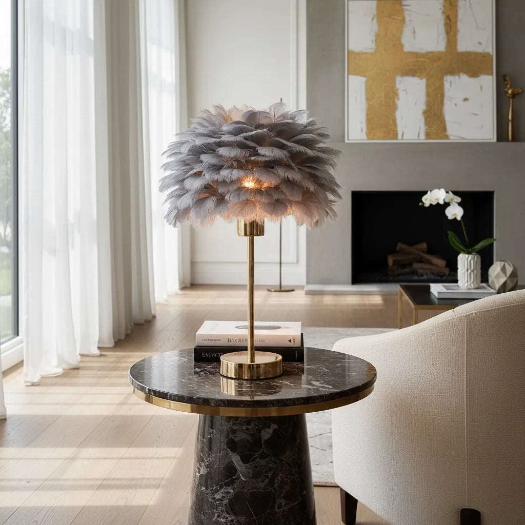 Lampe en Plume