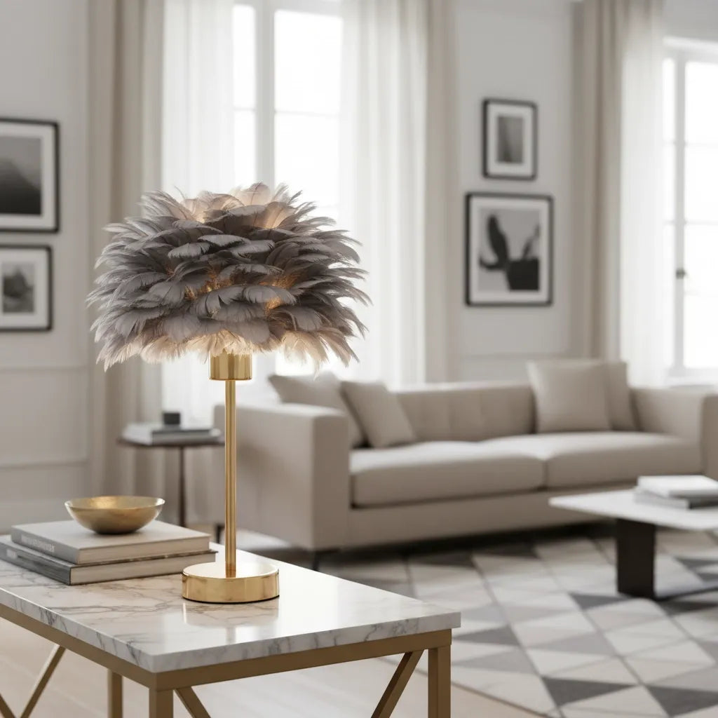 Lampe en Plume
