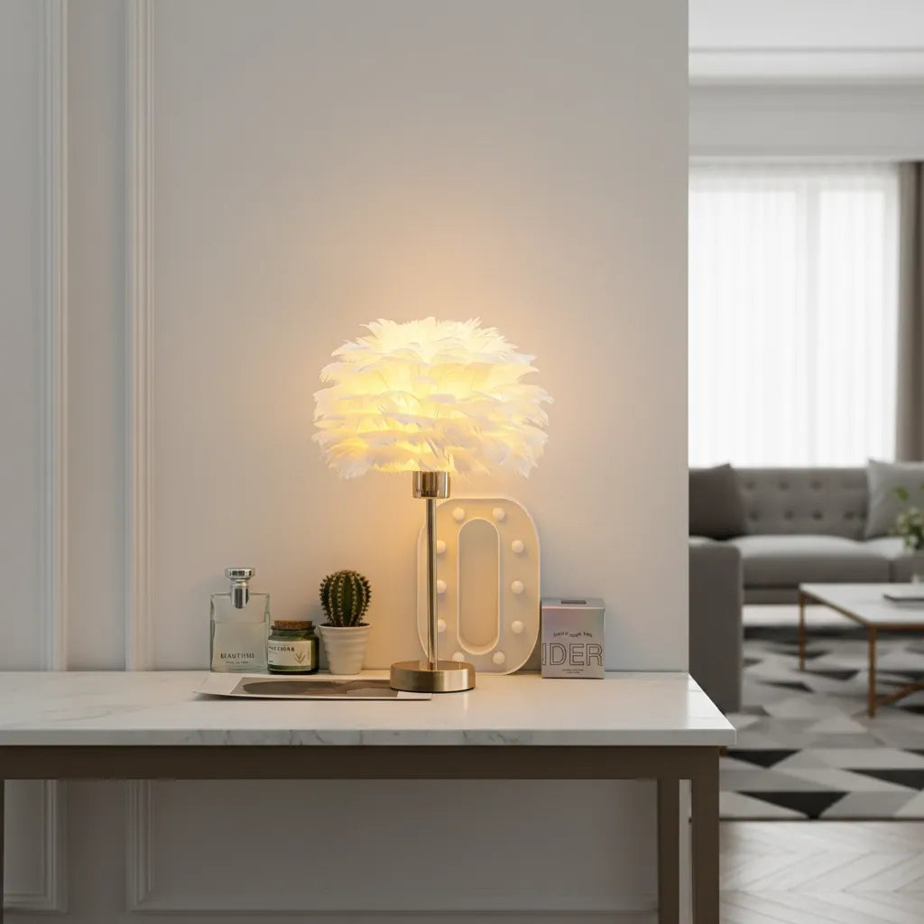 Lampe en Plume