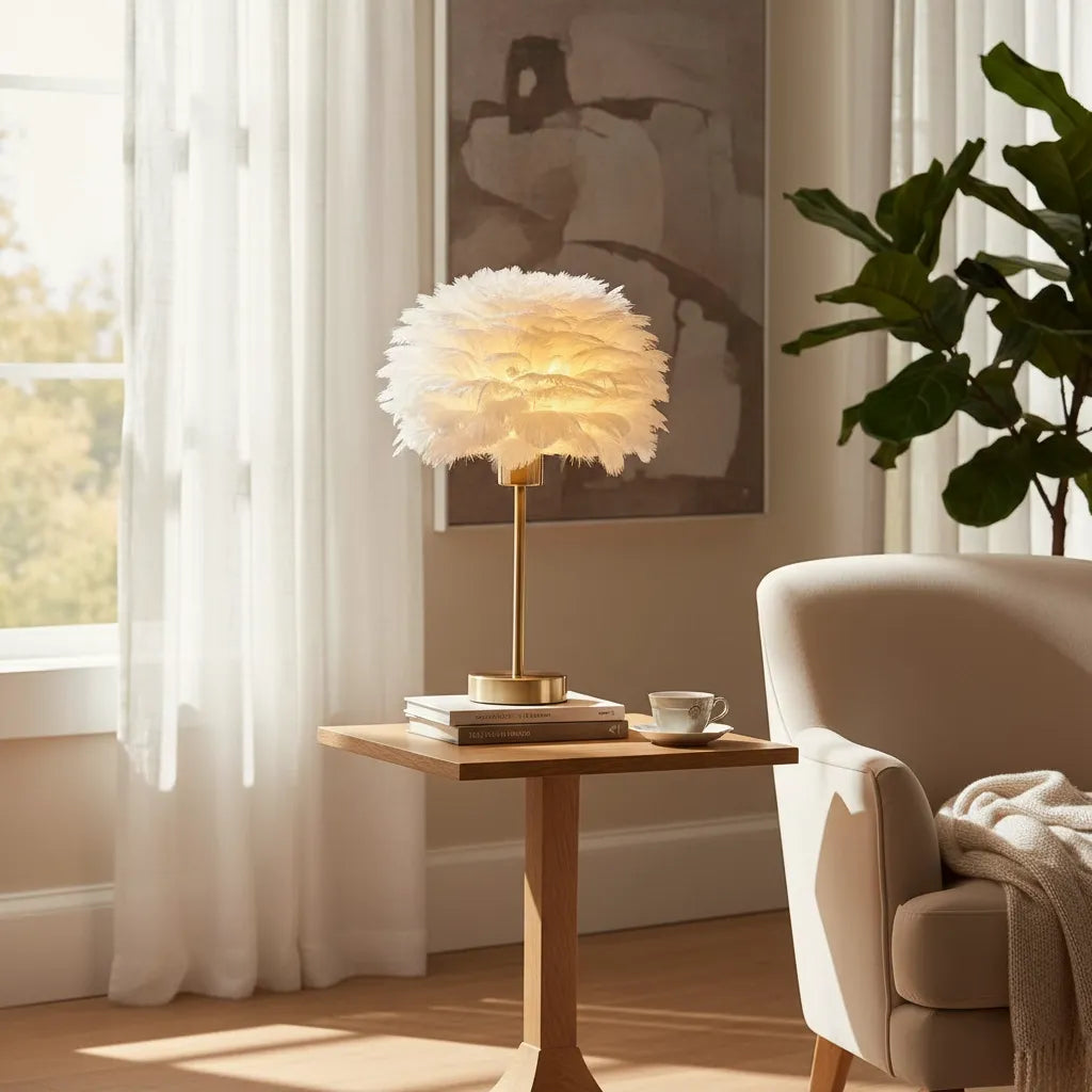 Lampe en Plume