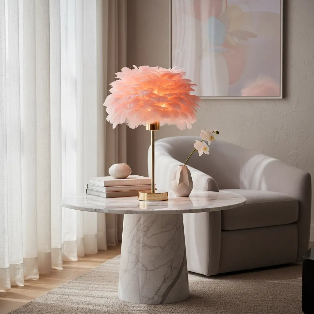 Lampe en Plume