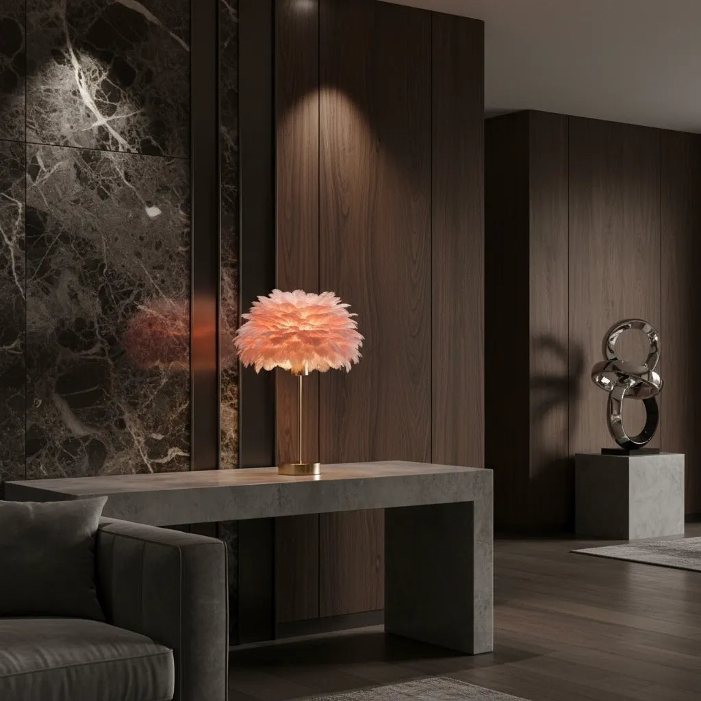 Lampe en Plume