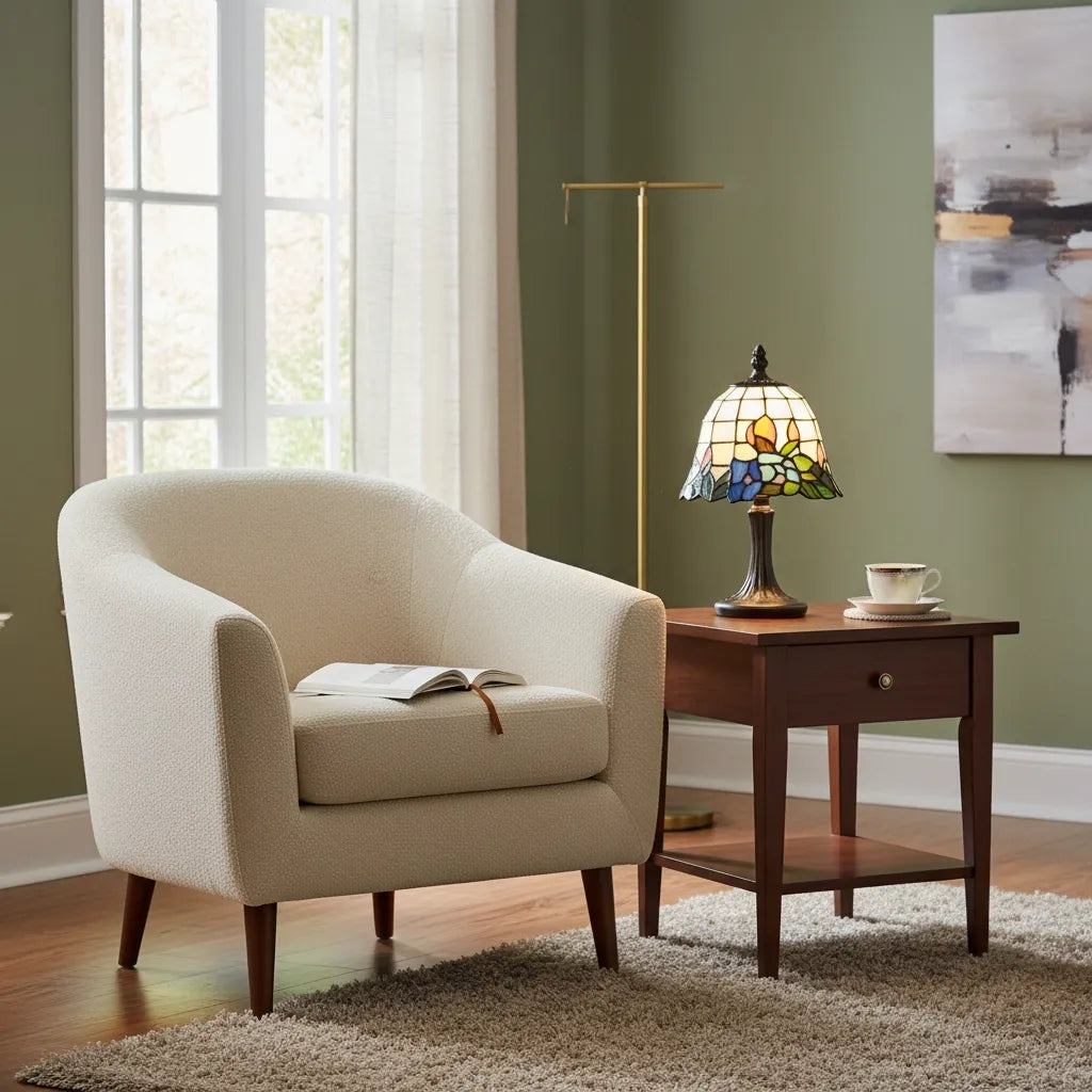 Lampe en Vitrail Tiffany