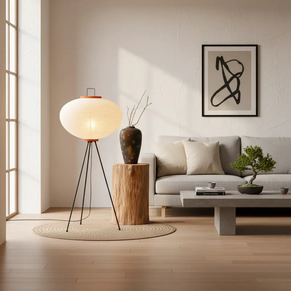 Lampe Japonaise sur Pied