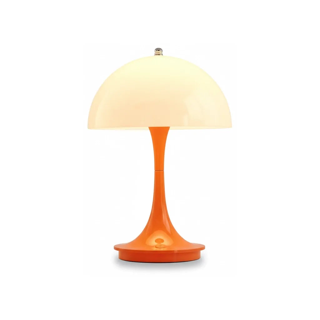 Lampe Orange Champignon