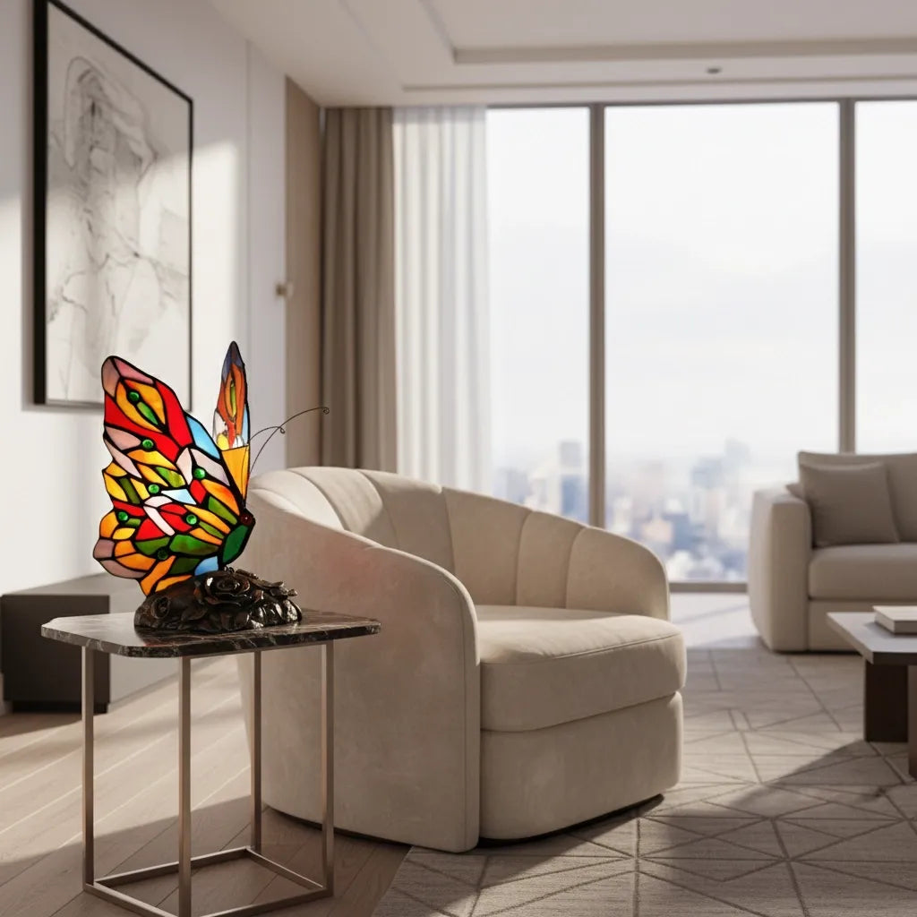 Lampe Papillon Tiffany