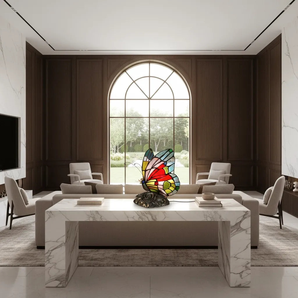 Lampe Papillon Tiffany Vintage