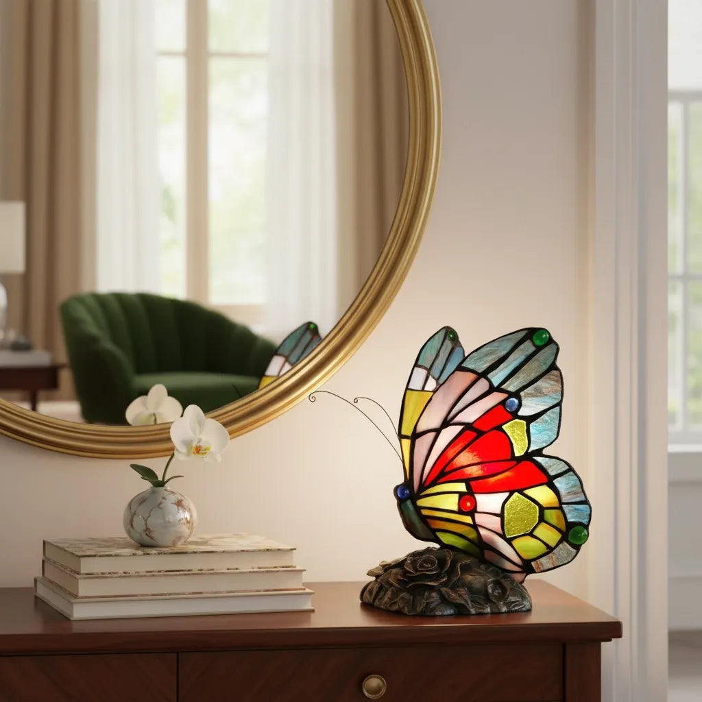 Lampe Papillon Tiffany Vintage