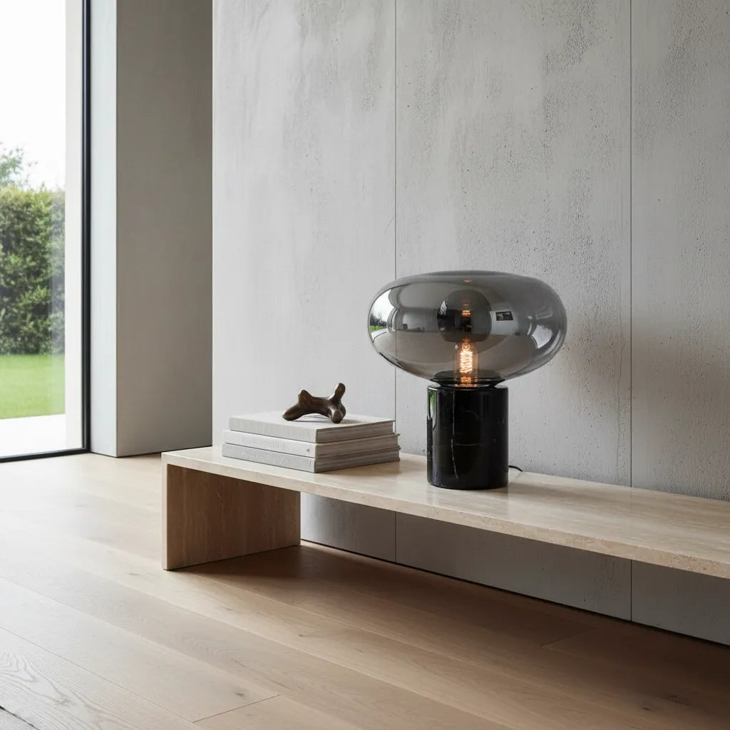 Lampe Pied Marbre Moderne