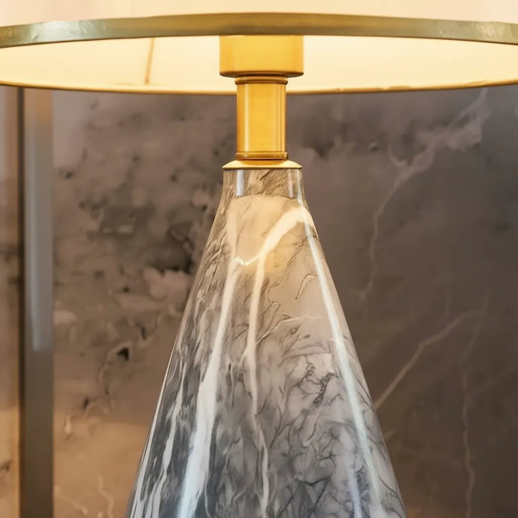 Lampe Pied Marbre Vintage