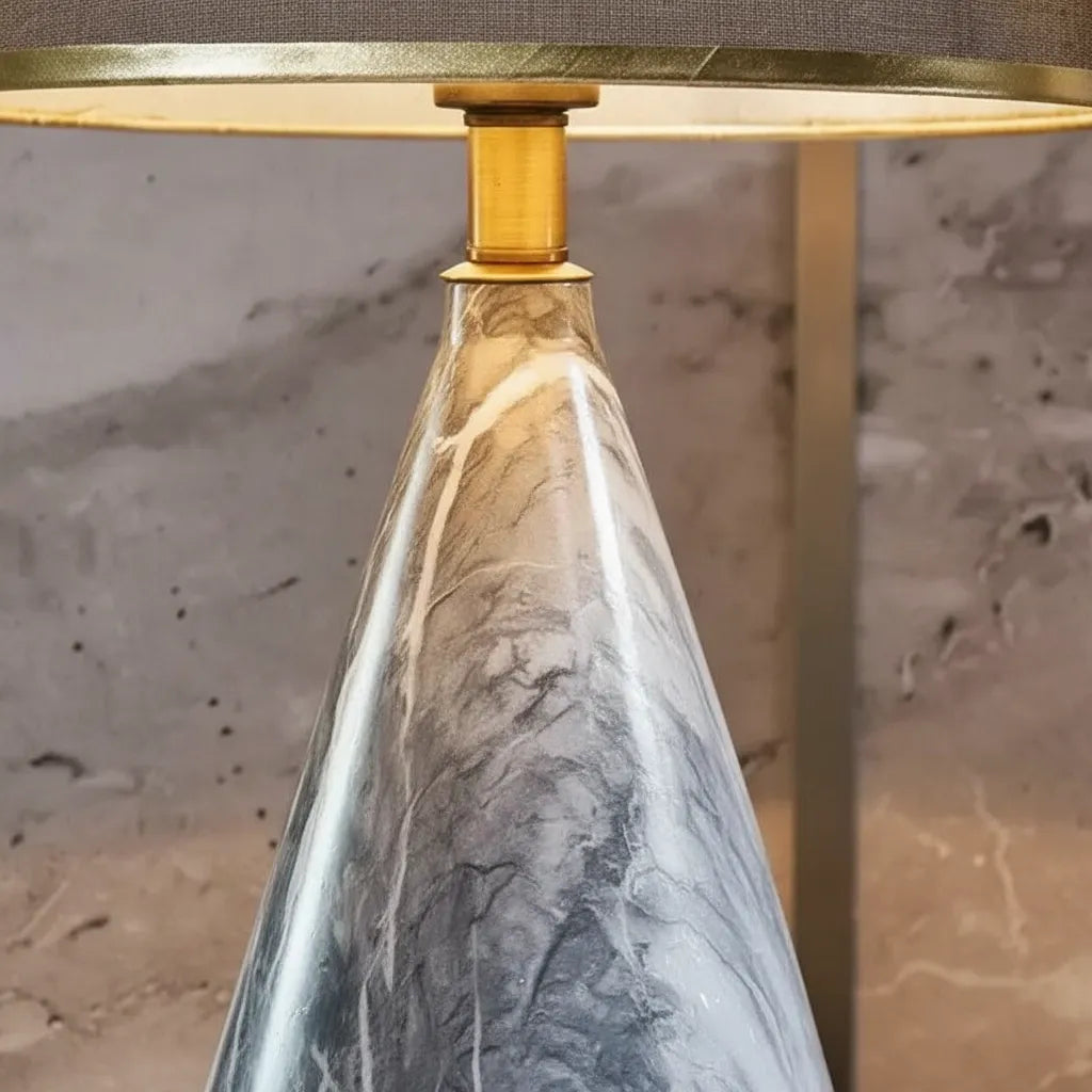 Lampe Pied Marbre Vintage