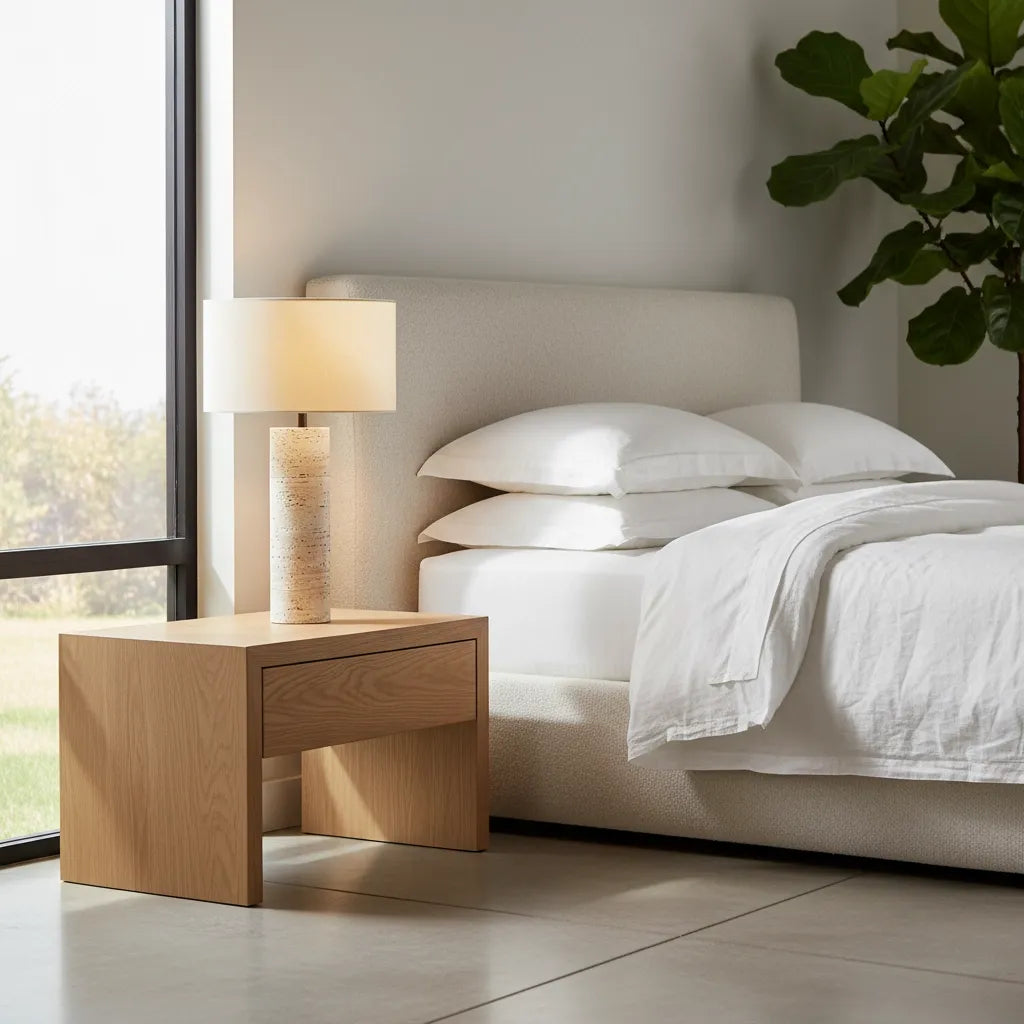 Lampe Pied Travertin