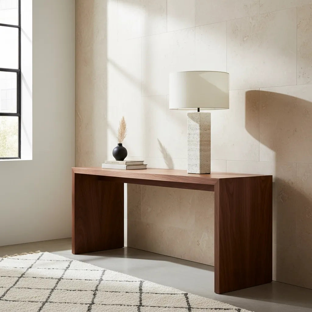 Lampe Pied Travertin