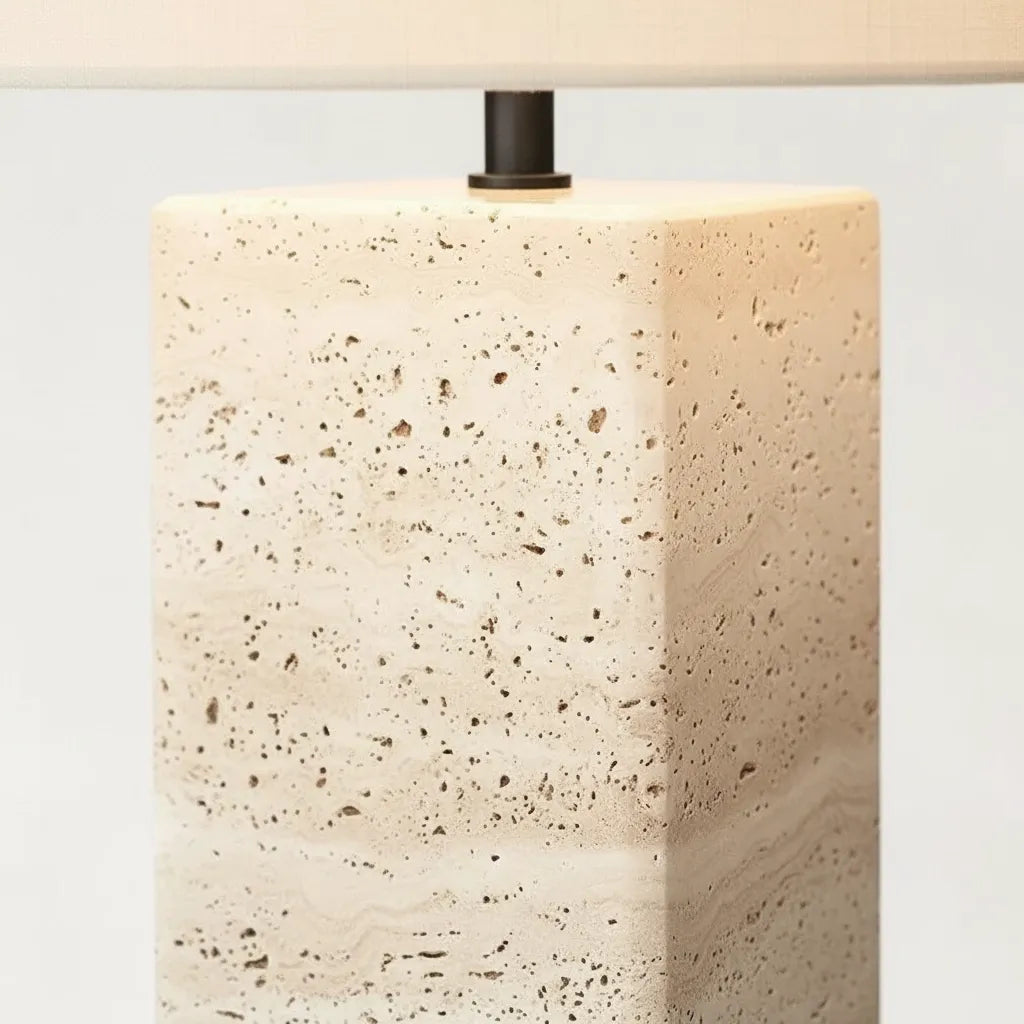 Lampe Pied Travertin