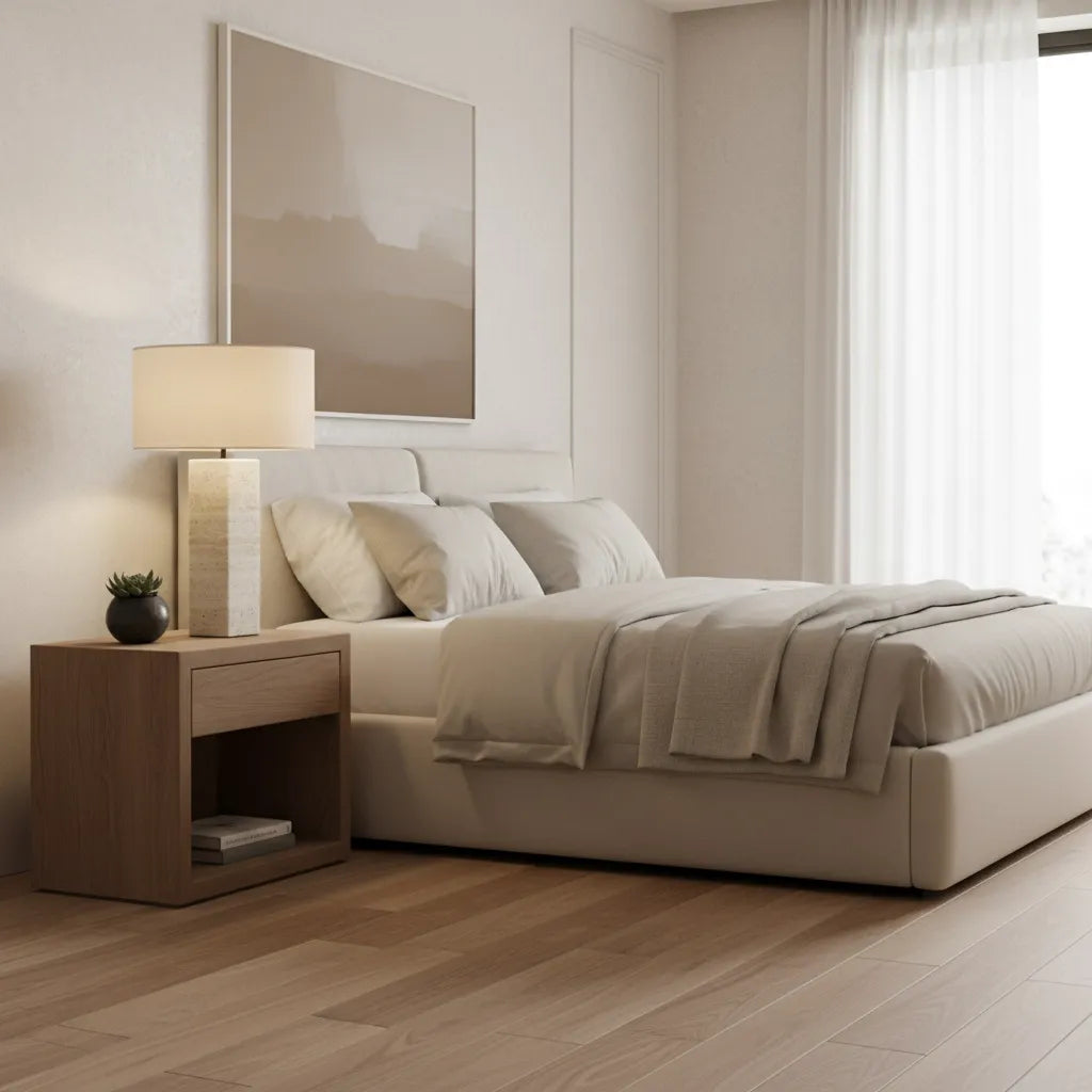 Lampe Pied Travertin