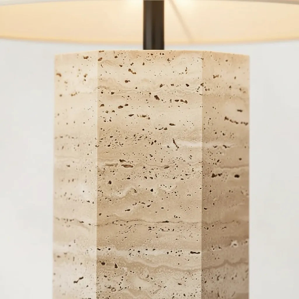 Lampe Pied Travertin