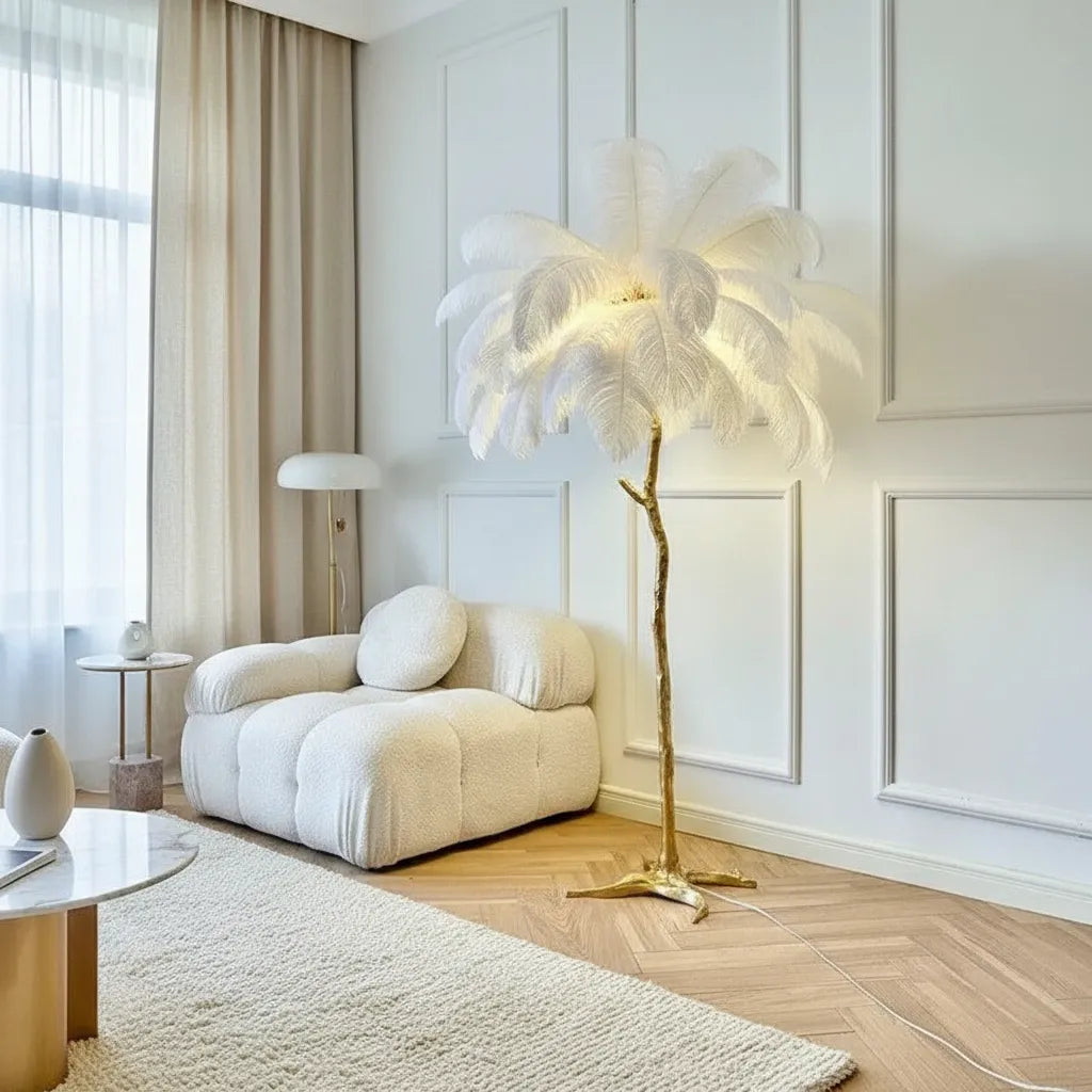 Lampe Plume d'Autruche