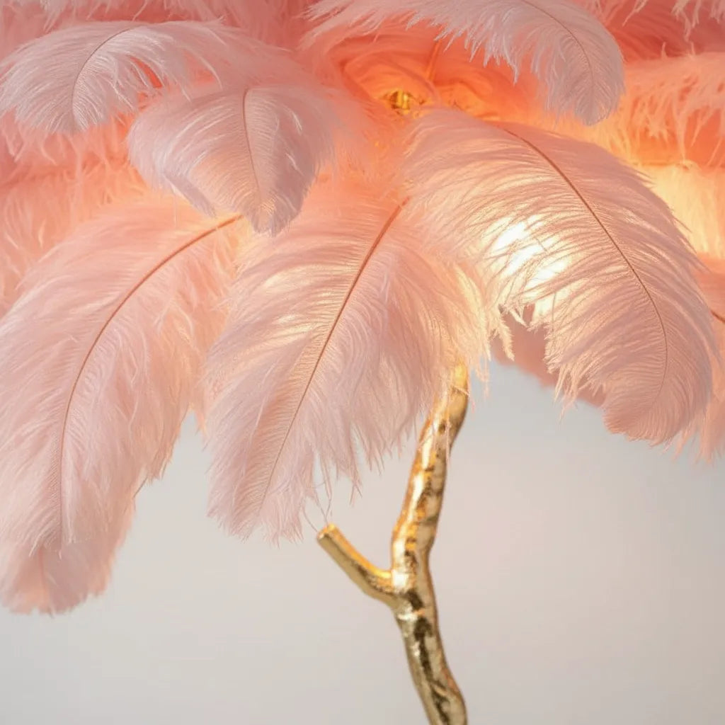 Lampe Plume d'Autruche