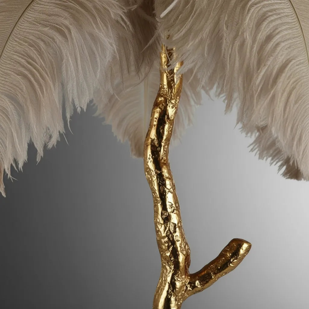 Lampe Plume d'Autruche