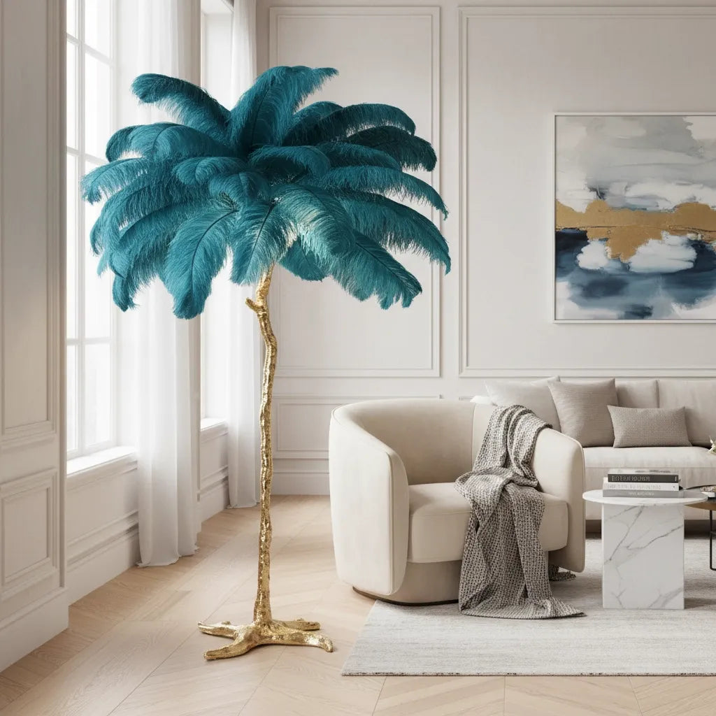 Lampe Plume d'Autruche