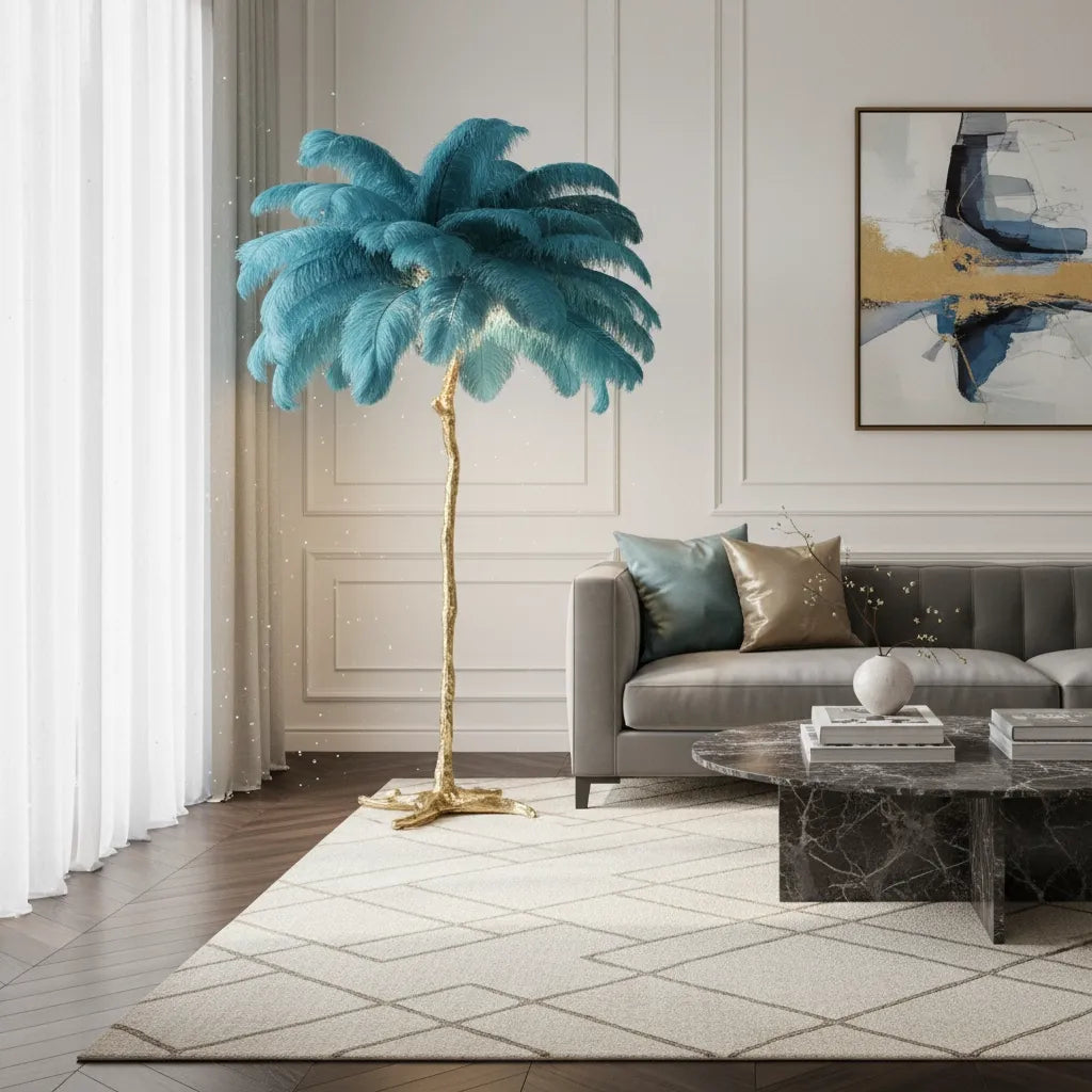 Lampe Plume d'Autruche