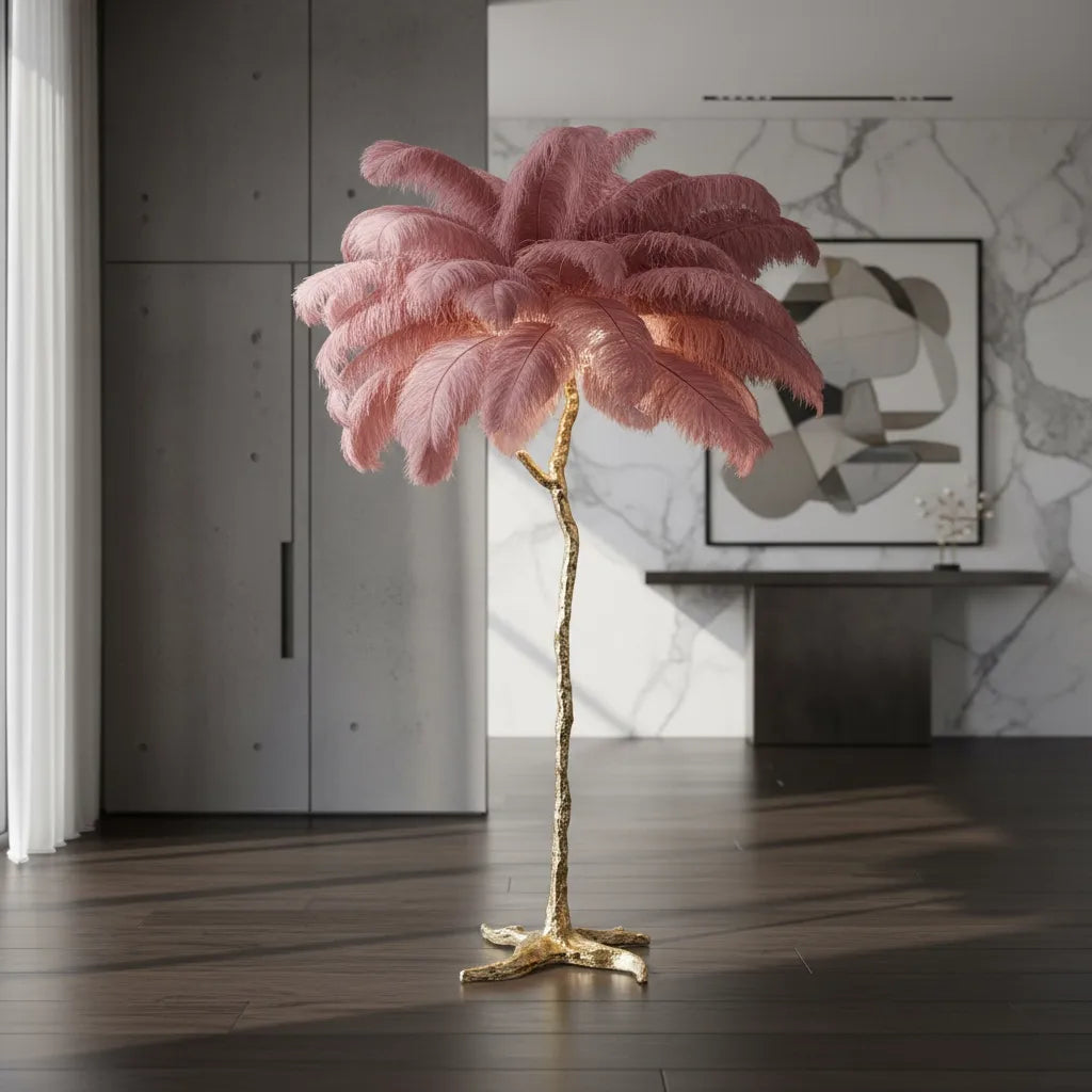 Lampe Plume d'Autruche