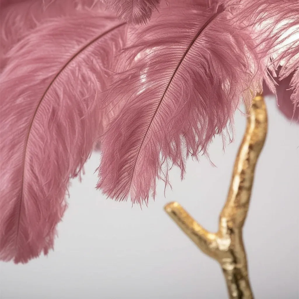 Lampe Plume d'Autruche