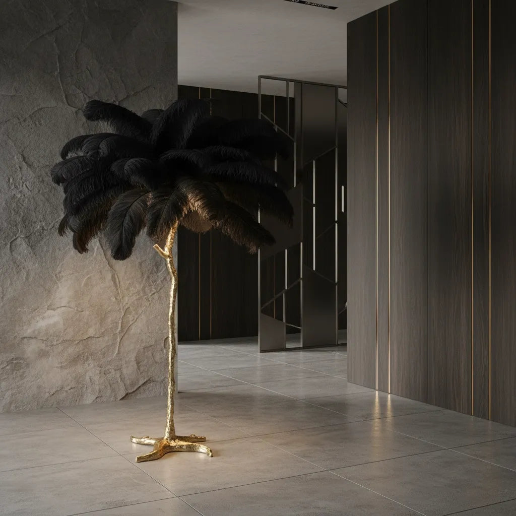 Lampe Plume d'Autruche