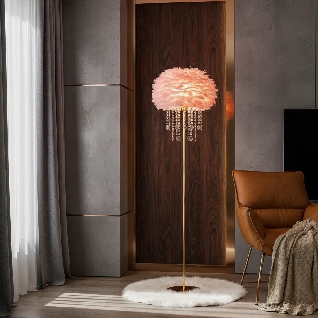 Lampe Plume sur Pied