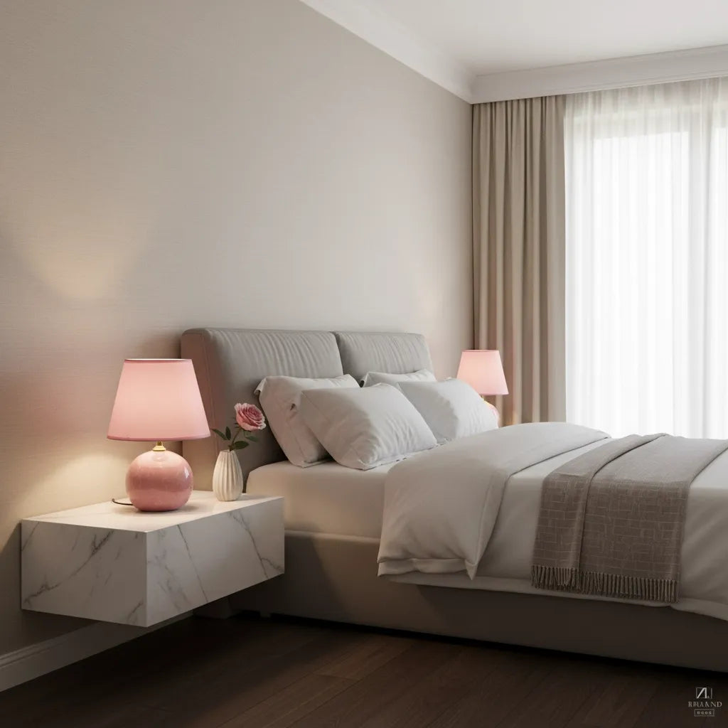 Lampe Rose de Chevet