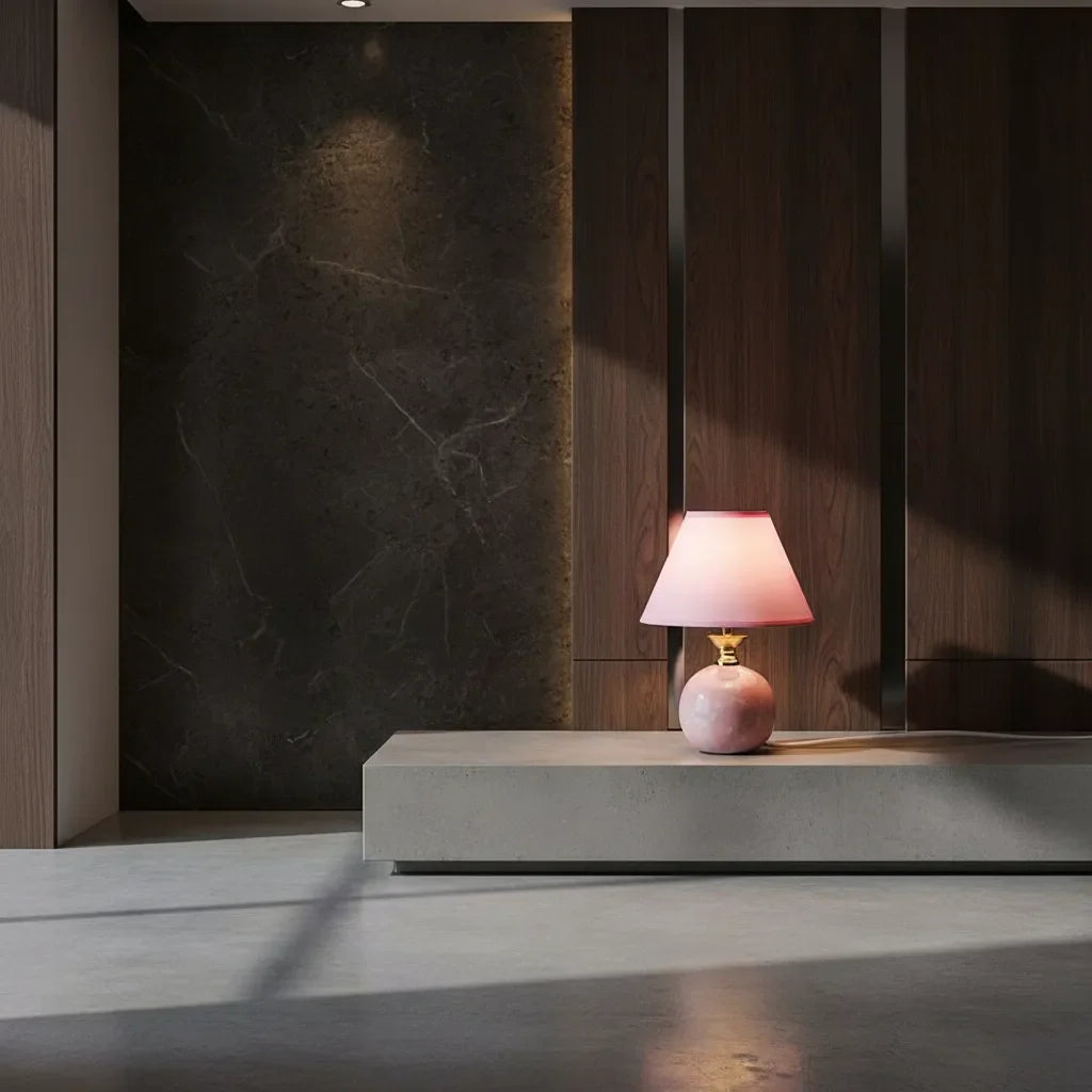 Lampe Rose de Chevet