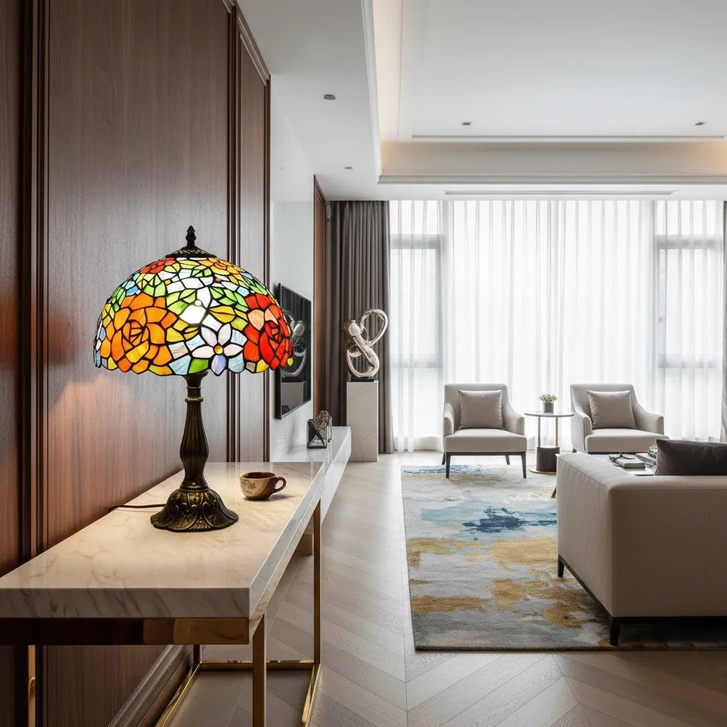 Lampe Tiffany Éclat Floral