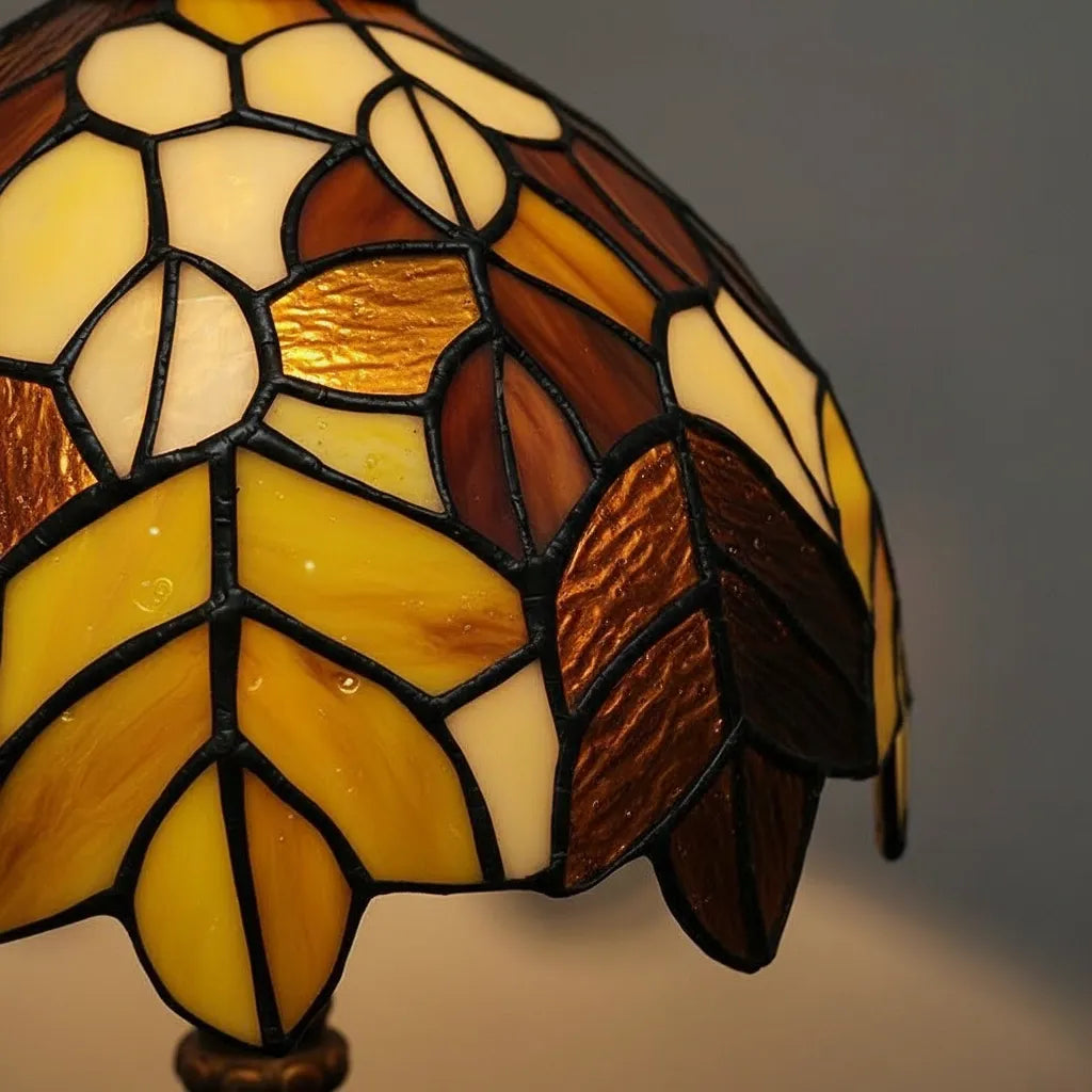 Lampe Tiffany Feuillage Doré