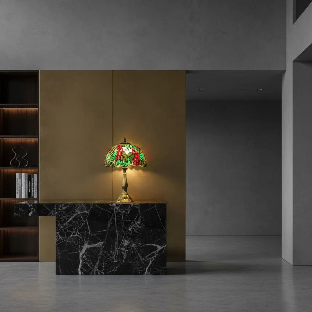 Lampe Tiffany Grenat