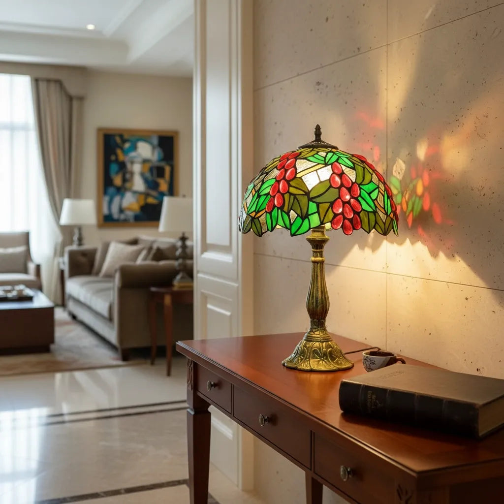 Lampe Tiffany Grenat