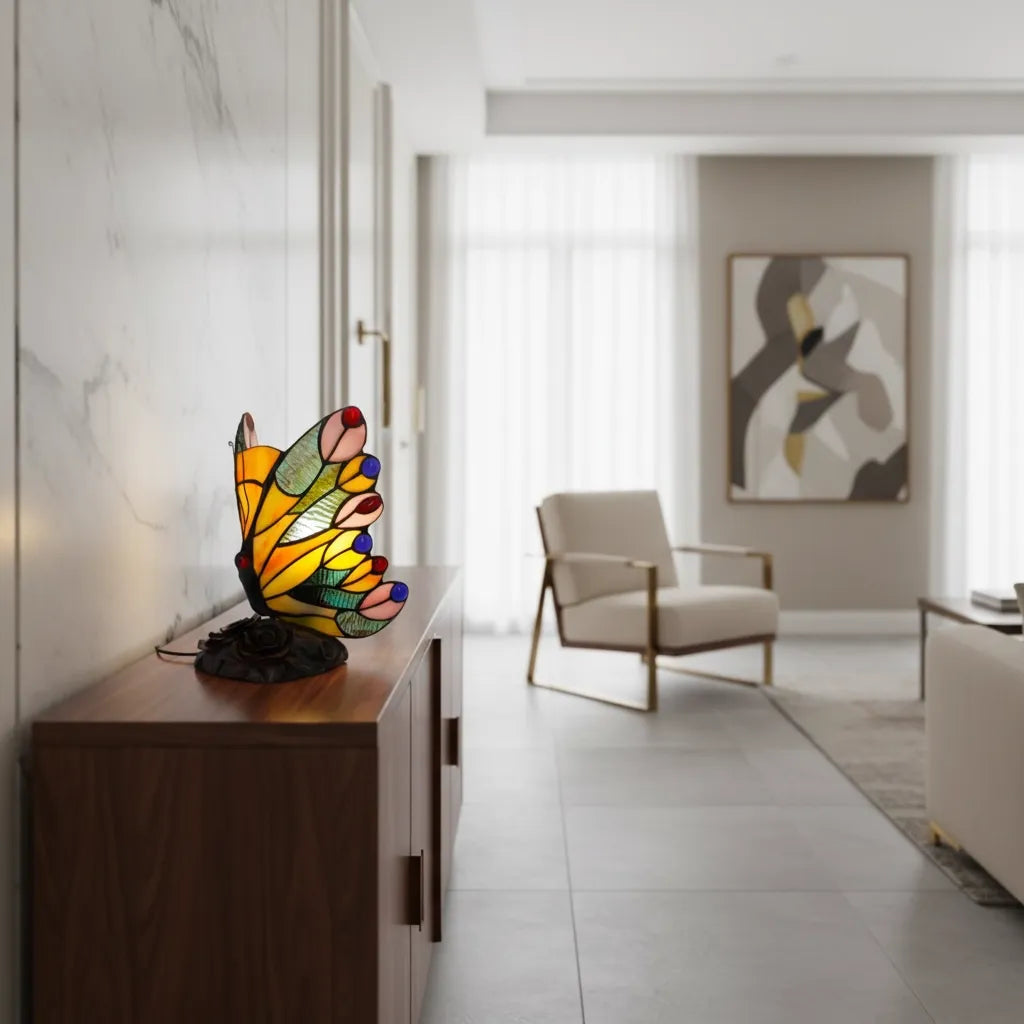 Lampe Tiffany Papillon