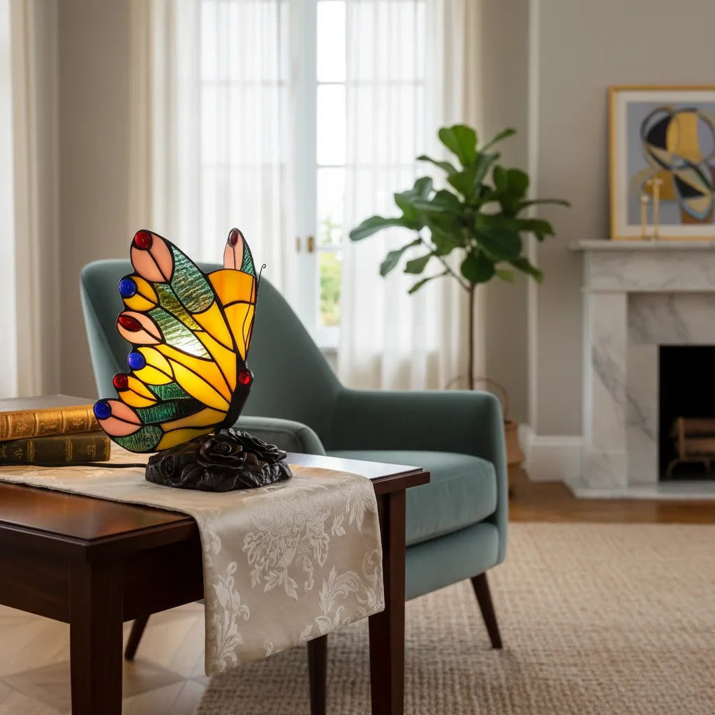Lampe Tiffany Papillon