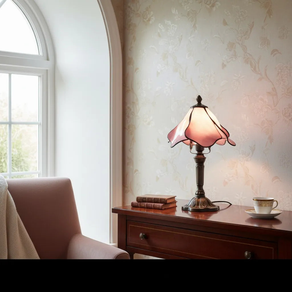Lampe Tiffany Rosée