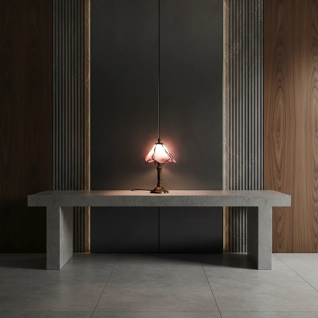 Lampe Tiffany Rosée