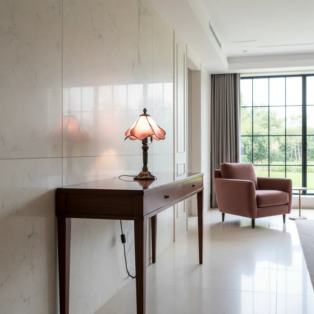 Lampe Tiffany Rosée