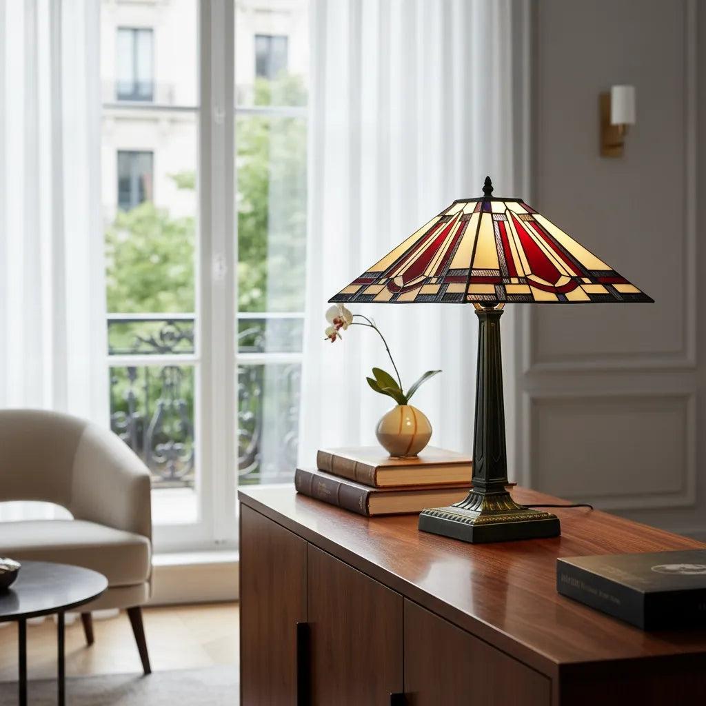 Lampe Tiffany Rubis Royal