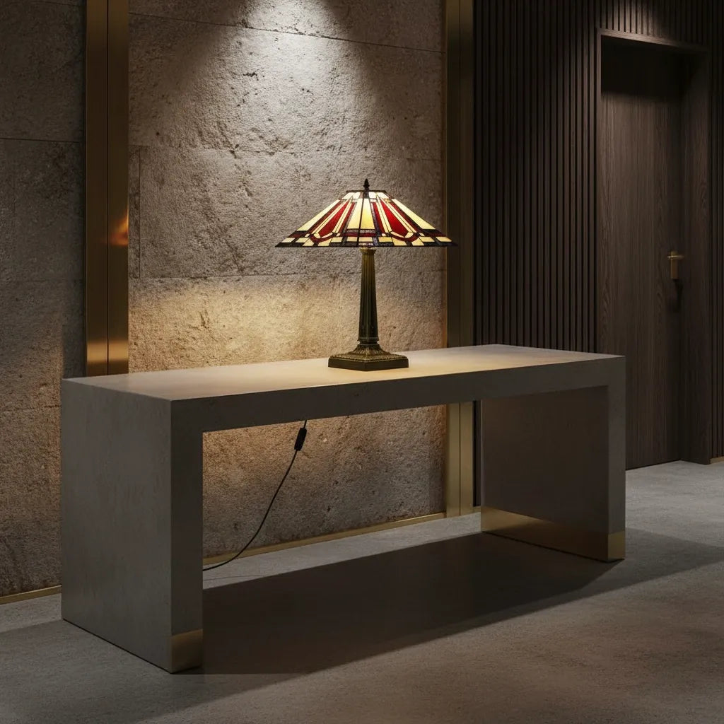 Lampe Tiffany Rubis Royal