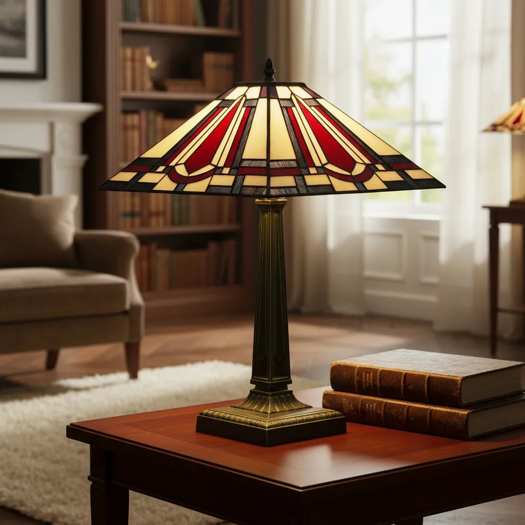 Lampe Tiffany Rubis Royal