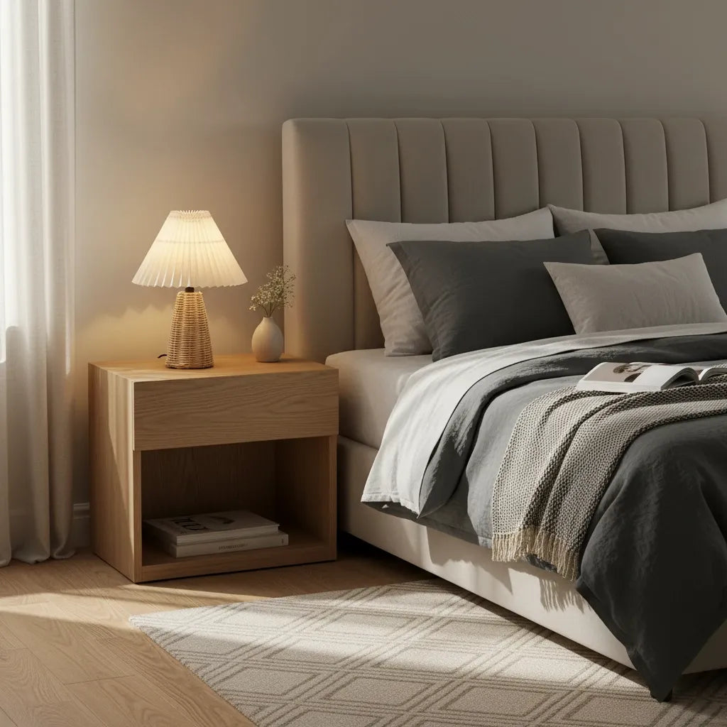 Lampe de Chevet Rotin