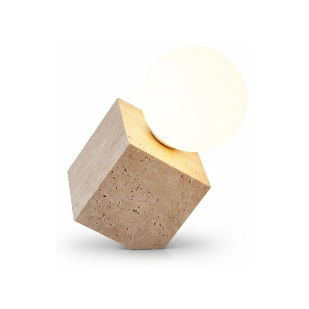 Travertin Lampe