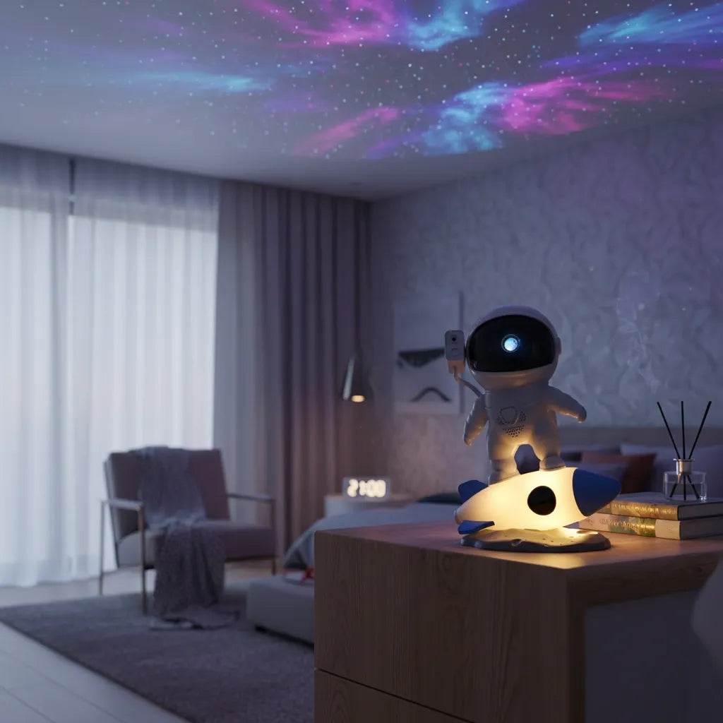 Veilleuse Astronaute Projection